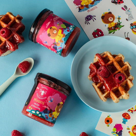 Miodziś - Miód z maliną 430 g + NIESPODZIANKA